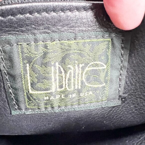 ✅ Libaire Rounded Flap Black Soft Pebbled Leather CROSSBODY - Picture 5 of 7